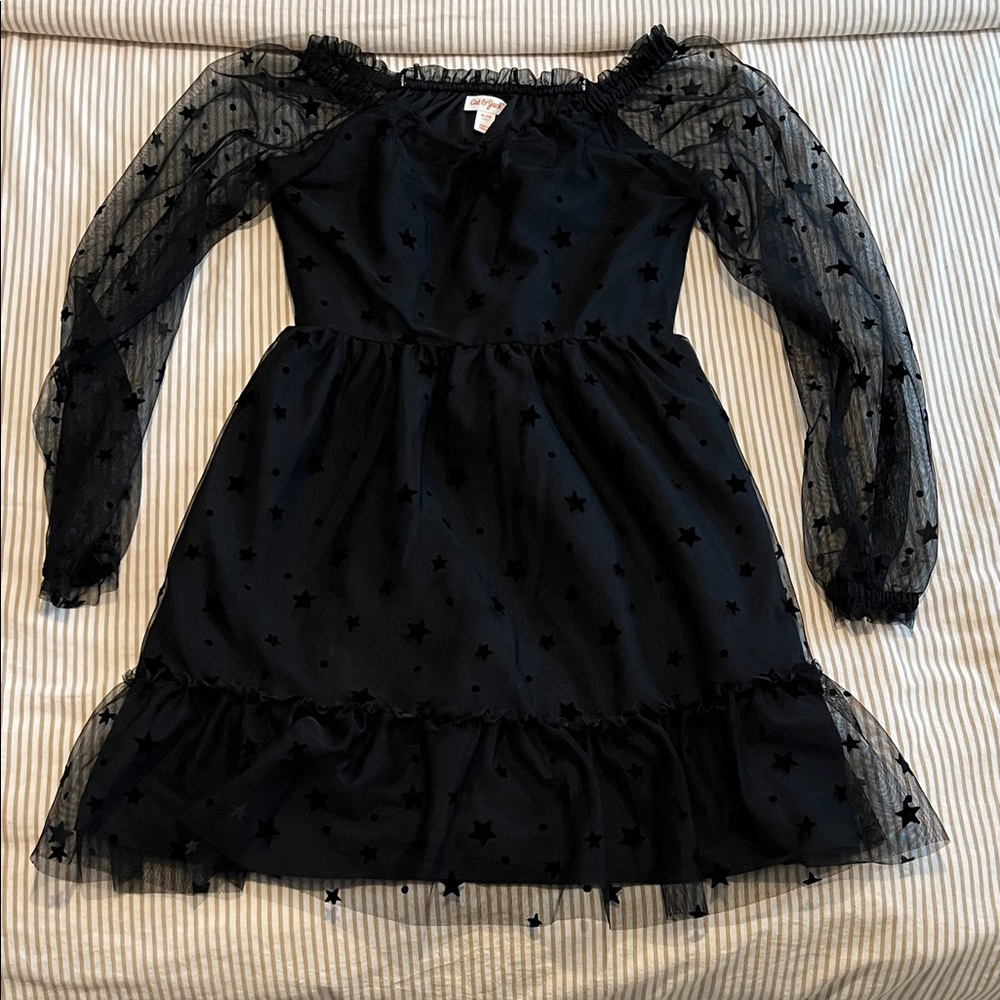Cat & Jack Black Starry Formal Dress